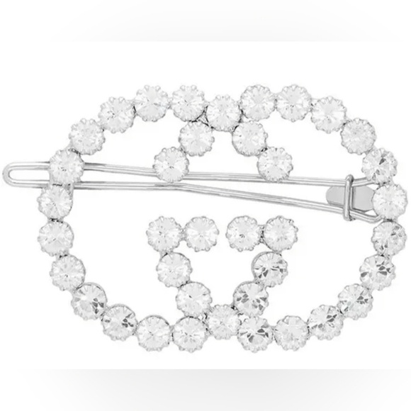 Gucci GG Crystal-Embellished Hair Clip - Picture 3 of 11